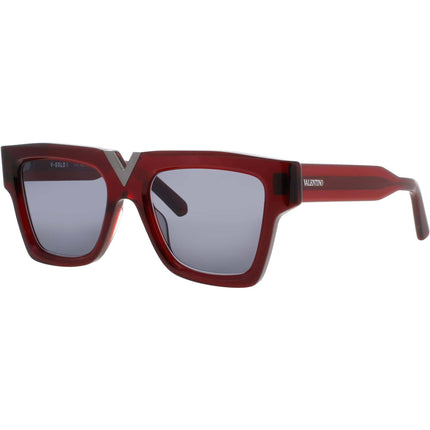 Valentino Unisex Sunglasses - Acetate/Metal Rectangular Frame | V GOLD I VLS 162C ,