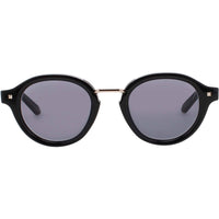 Valentino Unisex Sunglasses - Black/Light Gold Oval Frame | V ESSENTIAL IV VLS 132A ,