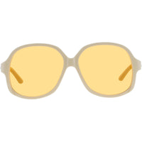 Valentino Unisex Sunglasses - Ivory/Gold Oversized Shape Full Rim Frame | VLS 177 177C ,