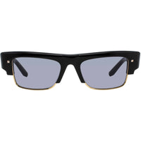 Valentino Unisex Sunglasses - Black/Gold Metal Rectangular Shape Frame | XI VLS 164A ,