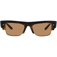 Valentino Unisex Sunglasses - Brown Tortoise/Gold Metal Full Rim Frame | XI VLS 164C ,