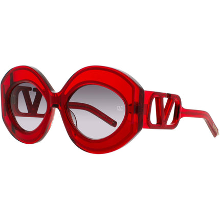 Valentino Women's Sunglasses - Rouge/Gold Oversized Shape Frame | V SOUL II VLS 128C ,