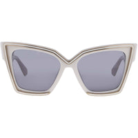 Valentino Women's Sunglasses - White/Gold Oversized Shape Frame | V GRACE VLS 126C ,