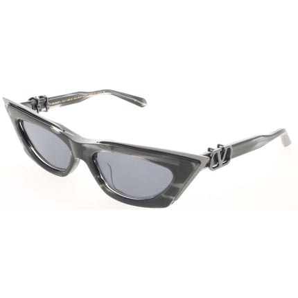 Valentino Women's Sunglasses - Black Marble Cat Eye Shape Frame | V GOLDCUT I VLS 113B ,