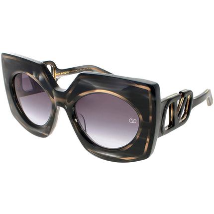 Valentino Women's Sunglasses - Black Swirl/Yellow Gold Full Rim | V SOUL VLS 127A ,