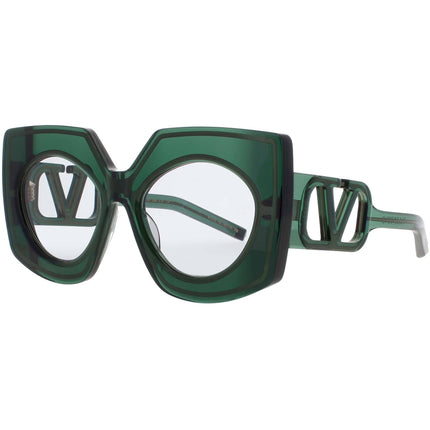 Valentino Women's Sunglasses - Crystal Green/Gold Full Rim Frame | V SOUL VLS 127C ,