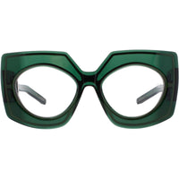 Valentino Women's Sunglasses - Crystal Green/Gold Full Rim Frame | V SOUL VLS 127C ,