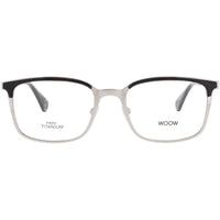 Woow Men's Eyeglasses - Black Titanium Rectangular Full Rim Frame | BE SAFE 2 0100 ,