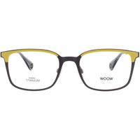 Woow Men's Eyeglasses - Lime Yellow Titanium Rectangular Shape Frame | BE SAFE 2 0285 ,