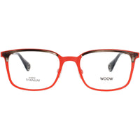 Woow Men's Eyeglasses - Transparent Grey Tortoise Rectangular Frame | BE SAFE 2 8496 ,