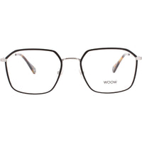 Woow Men's Eyeglasses - Shiny Palladium Geometric Full Rim Frame | RUSH HOUR 2 0907 ,