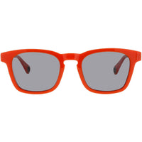 Woow Men's Sunglasses - Bright Orange Acetate Square Full Rim Frame | SUPER MEC 2 2033 ,