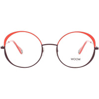 Woow Women's Eyeglasses - Matte Neon Orange Stainless Steel Frame | BIG APPLE 1 9201 ,