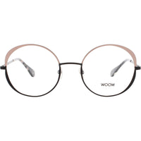 Woow Women's Eyeglasses - Nude Stainless Steel Oval Full Rim Frame | BIG APPLE 1 9618 ,