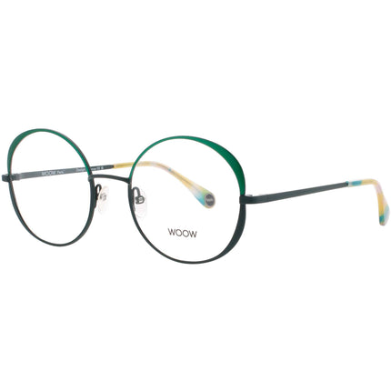 Woow Women's Eyeglasses - Metallic Green Oval Shape Full Rim Frame | BIG APPLE 1 9713 ,