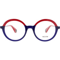 Woow Women's Eyeglasses - Classic Red Acetate Round Full Rim Frame | LOOK UP 1 0058 ,