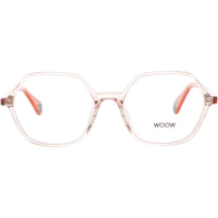 Woow Women's Eyeglasses - Transparent Peach Acetate Full Rim Frame | ON FIRE 1 3064 ,