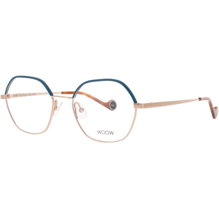 Woow Women's Eyeglasses - Dark Aubergine Geometric Full Rim Frame | RISE UP 2 9122 ,