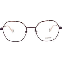 Woow Women's Eyeglasses - Matte Velvet Aubergine Geometric Frame | RISE UP 2 956M ,