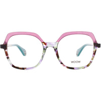 Woow Women's Eyeglasses - Transparent Plum Acetate Full Rim Frame | LOOK UP 2 0842 ,
