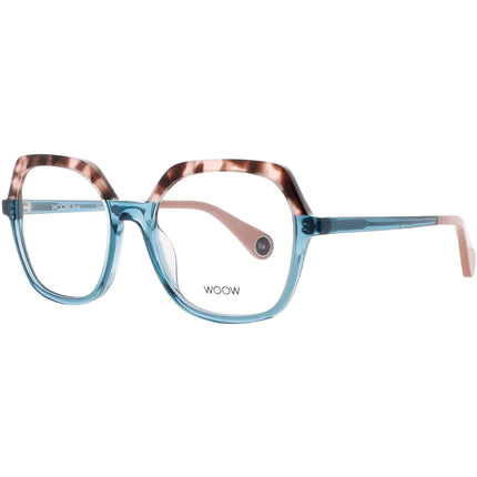 Woow Women's Eyeglasses - Pink Camouflage Acetate Square Shape Frame | LOOK UP 2 6444 ,