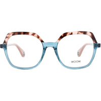 Woow Women's Eyeglasses - Pink Camouflage Acetate Square Shape Frame | LOOK UP 2 6444 ,