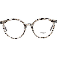 Woow Women's Eyeglasses - Distressed Zebra Acetate Full Rim Frame | ROOF TOP 2 3201 ,
