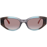 Woow Women's Sunglasses - Black Turquoise Gradient Acetate Frame | SUPER BOLD 2 0210 ,