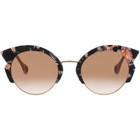 Woow Women's Sunglasses - Black/Rose Marble Cat Eye Shape Frame | SUPER LUCKY 1 0503 ,