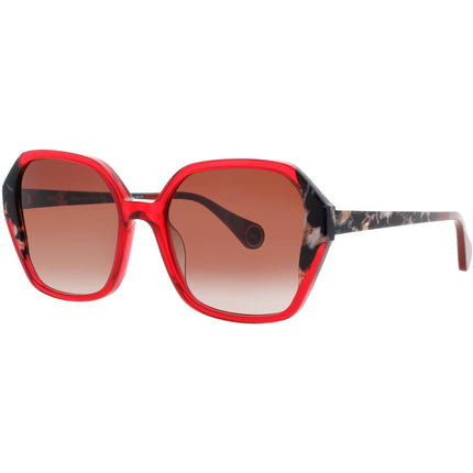 Woow Women's Sunglasses - Red Acetate Oversized Full Rim Frame | SUPER SKY 2 9105 ,