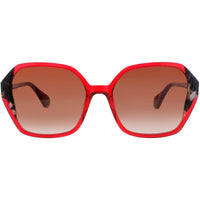 Woow Women's Sunglasses - Red Acetate Oversized Full Rim Frame | SUPER SKY 2 9105 ,