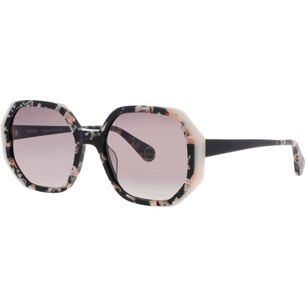 Woow Women's Sunglasses - Black/Rose Marble Oversized Frame | SUPER VISION 2 0503 ,