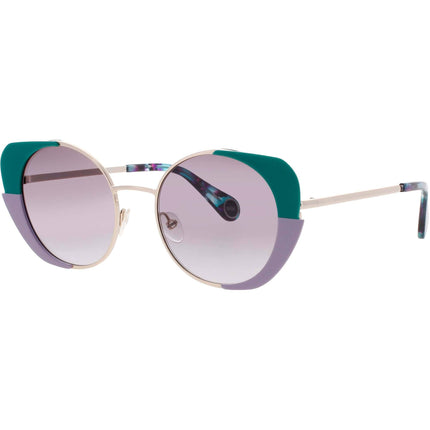 Woow Women's Sunglasses - Opaque Emerald Green Round Shape Frame | SUPER WILD 1 0360 ,