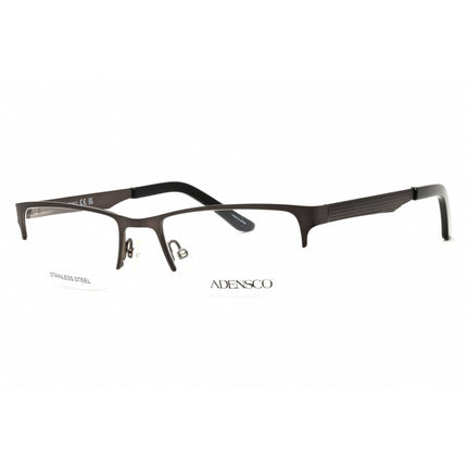 Adensco Men's Eyeglasses - Semi Matte Dark Ruthenium Half Rim Frame | Ad 115 0R80 00 ,