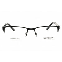 Adensco Men's Eyeglasses - Matte Black Rectangular Half Rim Frame | Ad 115 0003 00 ,