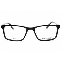 Adensco Men's Eyeglasses - Black Plastic Rectangular Full Rim Frame | AD 133 0807 00 ,