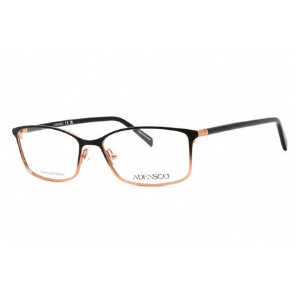 Adensco Women's Eyeglasses - Black/Gold Metal Rectangular Frame | AD 233 02M2 00 ,