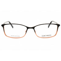 Adensco Women's Eyeglasses - Black/Gold Metal Rectangular Frame | AD 233 02M2 00 ,