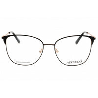 Adensco Women's Eyeglasses - Matte Black Metal Rectangular Frame | AD 251 0003 00 ,