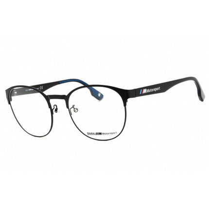 BMW Men's Eyeglasses - Matte Black Round Shape Metal Full Rim Frame | BS5001 002 ,