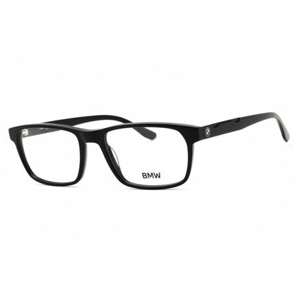 BMW Men's Eyeglasses - Shiny Black Rectangular Acetate Full Rim Frame | BW5083-H 001 ,