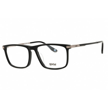 BMW Men's Eyeglasses - Shiny Black Rectangular Acetate Full Rim Frame | BW5086-H 001 ,