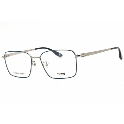 BMW Men's Eyeglasses - Blue/Grey Rectangular Titanium Full Rim Frame | BW5097-H 092 ,