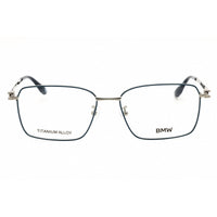 BMW Men's Eyeglasses - Blue/Grey Rectangular Titanium Full Rim Frame | BW5097-H 092 ,