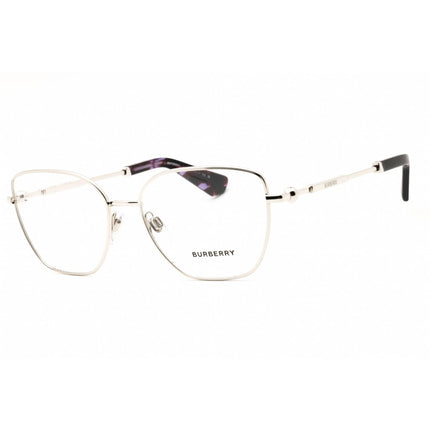 Burberry Women's Eyeglasses - Silver Metal Cat Eye Full Rim Frame | 0BE1390 1005 ,