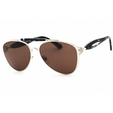 Burberry Men's Sunglasses - Silver/Black/Blue Metal Aviator Frame | 0BE3160 100573 ,