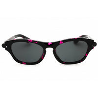 Burberry Unisex Sunglasses - Fuchsia Havana Acetate Oval Frame | 0BE4430U 412687 ,
