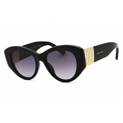 Bvlgari Women's Sunglasses - Black Acetate Cat Eye Frame | BV40050I TUBOGAS 01B ,