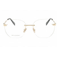 Bvlgari Women's Eyeglasses - Gold/Black Metal Cat Eye Rimless Frame | BV50007U 033 ,