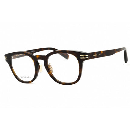 Bvlgari Men's Eyeglasses - Dark Havana Acetate Round Frame | BV50024F B.ZERO1 052 ,